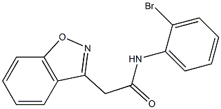 2-(1,2-benzisoxazol-3-yl)-N-(2-bromophenyl)acetamide Struktur