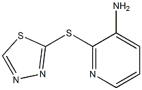 2-(1,3,4-thiadiazol-2-ylsulfanyl)pyridin-3-amine Struktur