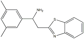 2-(1,3-benzothiazol-2-yl)-1-(3,5-dimethylphenyl)ethan-1-amine Struktur