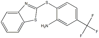 2-(1,3-benzothiazol-2-ylsulfanyl)-5-(trifluoromethyl)aniline Struktur