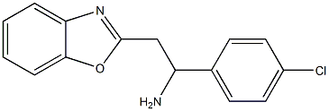 2-(1,3-benzoxazol-2-yl)-1-(4-chlorophenyl)ethan-1-amine Struktur