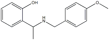 2-(1-{[(4-methoxyphenyl)methyl]amino}ethyl)phenol Struktur