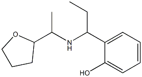 2-(1-{[1-(oxolan-2-yl)ethyl]amino}propyl)phenol Struktur