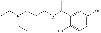 2-(1-{[3-(diethylamino)propyl]amino}ethyl)benzene-1,4-diol Struktur