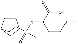 2-(1-{bicyclo[2.2.1]heptan-2-yl}acetamido)-4-(methylsulfanyl)butanoic acid Struktur