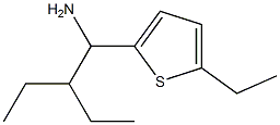 2-(1-amino-2-ethylbutyl)-5-ethylthiophene Struktur