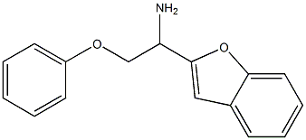 2-(1-amino-2-phenoxyethyl)-1-benzofuran Struktur