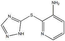 2-(1H-1,2,4-triazol-5-ylsulfanyl)pyridin-3-amine Struktur