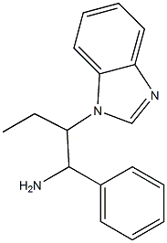 2-(1H-1,3-benzodiazol-1-yl)-1-phenylbutan-1-amine Struktur