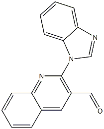 2-(1H-1,3-benzodiazol-1-yl)quinoline-3-carbaldehyde Struktur