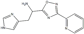 2-(1H-imidazol-4-yl)-1-[3-(pyridin-2-yl)-1,2,4-oxadiazol-5-yl]ethan-1-amine Struktur