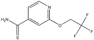 2-(2,2,2-trifluoroethoxy)pyridine-4-carbothioamide Struktur