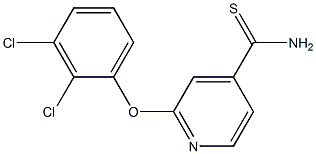 2-(2,3-dichlorophenoxy)pyridine-4-carbothioamide Struktur