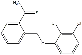 2-(2,3-dichlorophenoxymethyl)benzene-1-carbothioamide Struktur