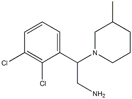 2-(2,3-dichlorophenyl)-2-(3-methylpiperidin-1-yl)ethan-1-amine Struktur