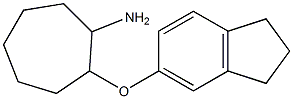 2-(2,3-dihydro-1H-inden-5-yloxy)cycloheptan-1-amine Struktur