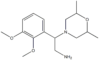 2-(2,3-dimethoxyphenyl)-2-(2,6-dimethylmorpholin-4-yl)ethanamine Struktur