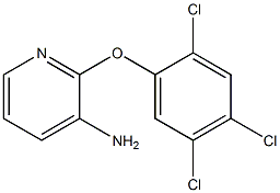 2-(2,4,5-trichlorophenoxy)pyridin-3-amine Struktur