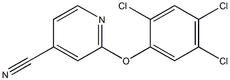 2-(2,4,5-trichlorophenoxy)pyridine-4-carbonitrile Struktur