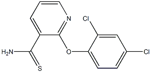 2-(2,4-dichlorophenoxy)pyridine-3-carbothioamide Struktur