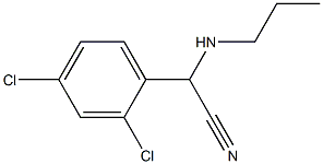 2-(2,4-dichlorophenyl)-2-(propylamino)acetonitrile Struktur