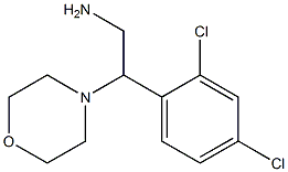 2-(2,4-dichlorophenyl)-2-morpholin-4-ylethanamine Struktur