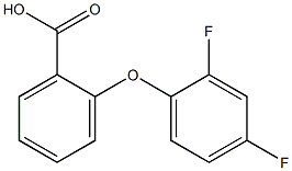 2-(2,4-difluorophenoxy)benzoic acid Struktur