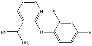 2-(2,4-difluorophenoxy)pyridine-3-carboximidamide Struktur