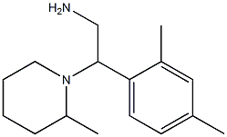 2-(2,4-dimethylphenyl)-2-(2-methylpiperidin-1-yl)ethanamine Struktur