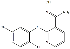 2-(2,5-dichlorophenoxy)-N'-hydroxypyridine-3-carboximidamide Struktur