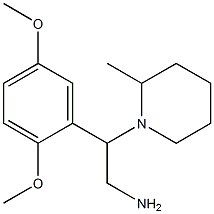 2-(2,5-dimethoxyphenyl)-2-(2-methylpiperidin-1-yl)ethanamine Struktur