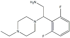 2-(2,6-difluorophenyl)-2-(4-ethylpiperazin-1-yl)ethanamine Struktur