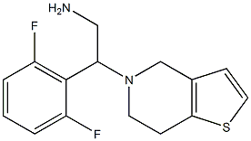 2-(2,6-difluorophenyl)-2-(6,7-dihydrothieno[3,2-c]pyridin-5(4H)-yl)ethanamine Struktur