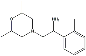 2-(2,6-dimethylmorpholin-4-yl)-1-(2-methylphenyl)ethanamine Struktur