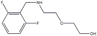 2-(2-{[(2,6-difluorophenyl)methyl]amino}ethoxy)ethan-1-ol Struktur