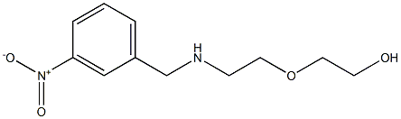 2-(2-{[(3-nitrophenyl)methyl]amino}ethoxy)ethan-1-ol Struktur