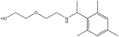 2-(2-{[1-(2,4,6-trimethylphenyl)ethyl]amino}ethoxy)ethan-1-ol Struktur