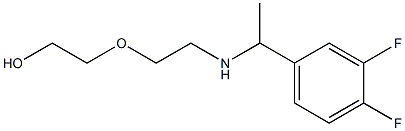 2-(2-{[1-(3,4-difluorophenyl)ethyl]amino}ethoxy)ethan-1-ol Struktur