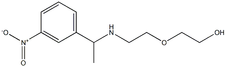 2-(2-{[1-(3-nitrophenyl)ethyl]amino}ethoxy)ethan-1-ol Struktur