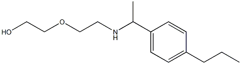 2-(2-{[1-(4-propylphenyl)ethyl]amino}ethoxy)ethan-1-ol Struktur