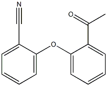 2-(2-acetylphenoxy)benzonitrile Struktur