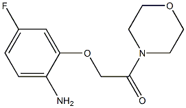 2-(2-amino-5-fluorophenoxy)-1-(morpholin-4-yl)ethan-1-one Struktur