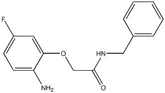 2-(2-amino-5-fluorophenoxy)-N-benzylacetamide Struktur