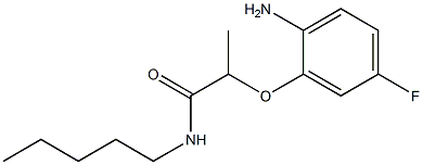 2-(2-amino-5-fluorophenoxy)-N-pentylpropanamide Struktur