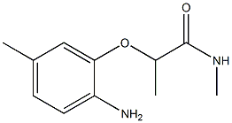 2-(2-amino-5-methylphenoxy)-N-methylpropanamide Struktur