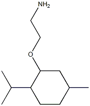 2-(2-aminoethoxy)-4-methyl-1-(propan-2-yl)cyclohexane Struktur