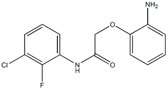 2-(2-aminophenoxy)-N-(3-chloro-2-fluorophenyl)acetamide Struktur