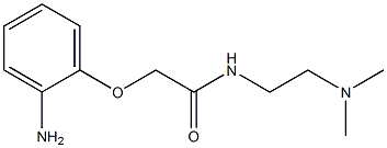 2-(2-aminophenoxy)-N-[2-(dimethylamino)ethyl]acetamide Struktur