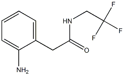 2-(2-aminophenyl)-N-(2,2,2-trifluoroethyl)acetamide Struktur