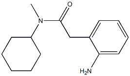 2-(2-aminophenyl)-N-cyclohexyl-N-methylacetamide Struktur